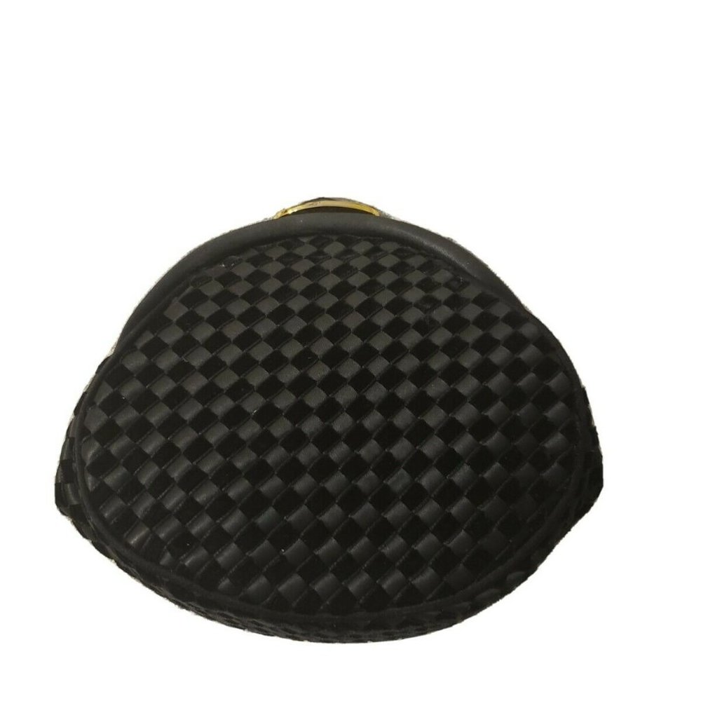 Bottega Veneta Intrecciato Pochette Shoulder / Clutch Bag Black Satin / Velvet